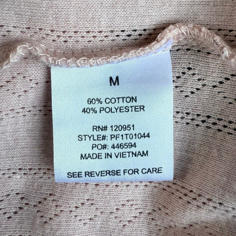 Womens Floral Y2K Cardigan Top Sz Med Pink Button Front Cropped - Picture 7 of 14